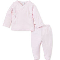 stripes footed pant set