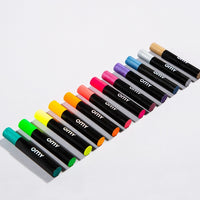 neon and metallic art pastels