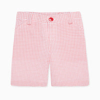 bocusi bermuda short red gingham