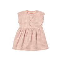 bianca dress melon stripe