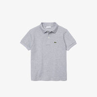boys gray polo shirt