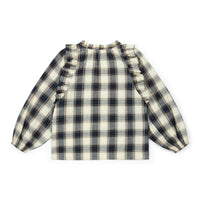 women's blouse carreau creme