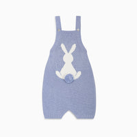 baby crispa knit dungarees blue