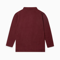 alcomo ls polo shirt burgundy