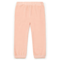 girls velvet logo pant