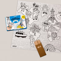 pocket coloring of the world atlas