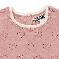 two piece cardigan set rose