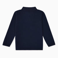 baby braulio ls polo shirt navy