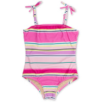 pom pom strap bathing suit beach stripe