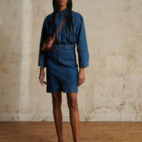 minorque denim skirt