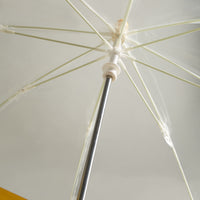 moustache umbrella yellow