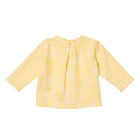 baby lupo shirt yellow check