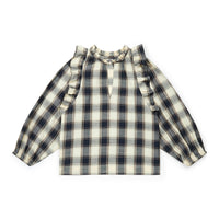 women's blouse carreau creme