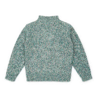 zipper cardigan chine vert