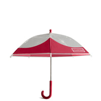 moustache umbrella bright pink