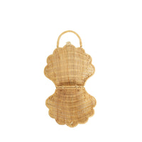 rattan shell bag