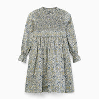 anais smock dress blue floral