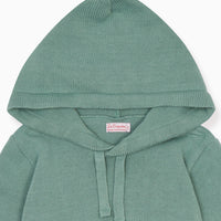 boys leo hoodie jumper sage