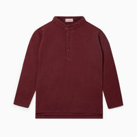alcomo ls polo shirt burgundy