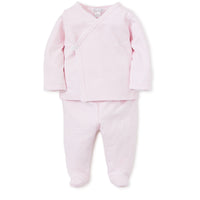 stripes footed pant set