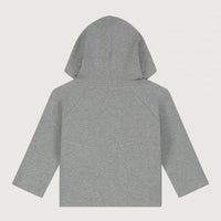 baby hooded cardigan grey melange