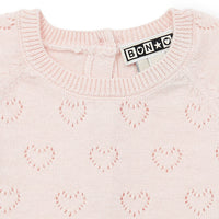 newborn heart set rose