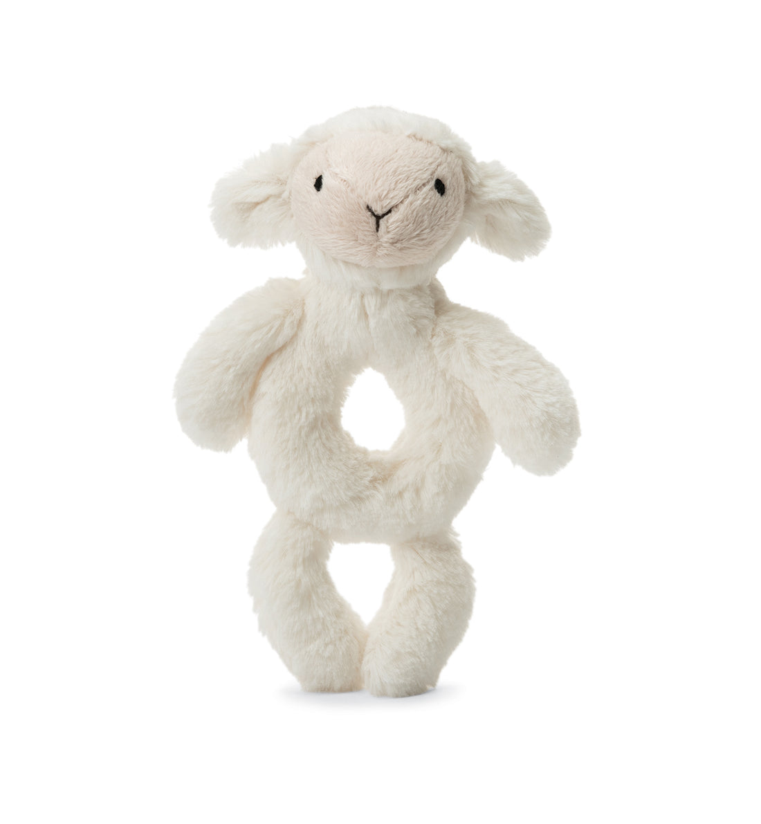 bashful lamb ring rattle