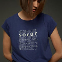 women's valentin bleu électrique tee