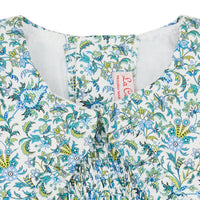 marta smock dress blue floral