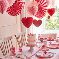 small lacy heart plates