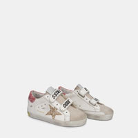 old school sneakers gold pink