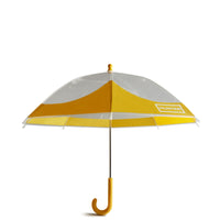 moustache umbrella yellow