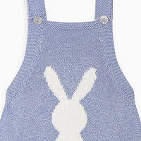 baby crispa knit dungarees blue