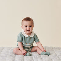 baby clavel playsuit sage