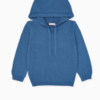 leo hoodie jumper blue