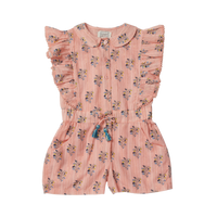 cleo romper pink floral