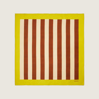 carre scarf yellow marron