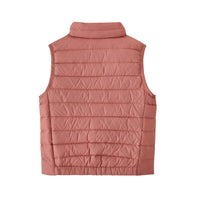 baby down vest sunfade pink