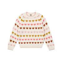 hearts pullover creme bonton