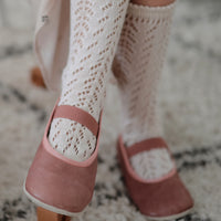 elastic ballerina shoe