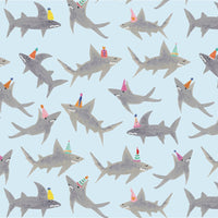 school of sharks gift wrap sheets set of 2