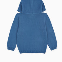 leo hoodie jumper blue