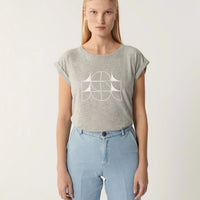 women's valentina tee gris chine