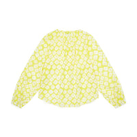 women's voile blouse yellow