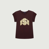 women's valentin aubergine tee