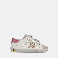 old school sneakers gold pink