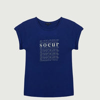 women's valentin bleu électrique tee