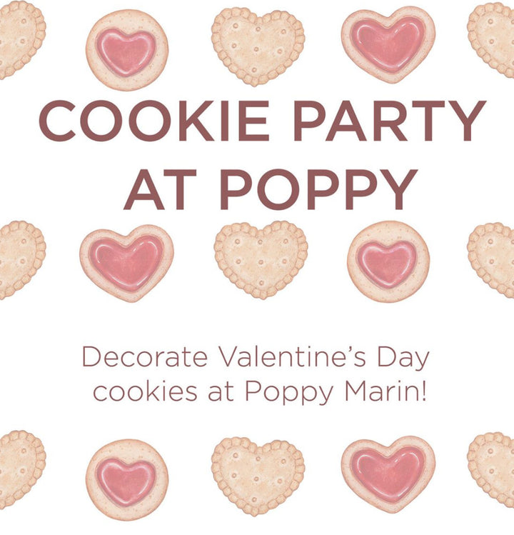 Valentines Cookie Event at Poppy Marin