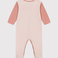 front snap stripe logo footie