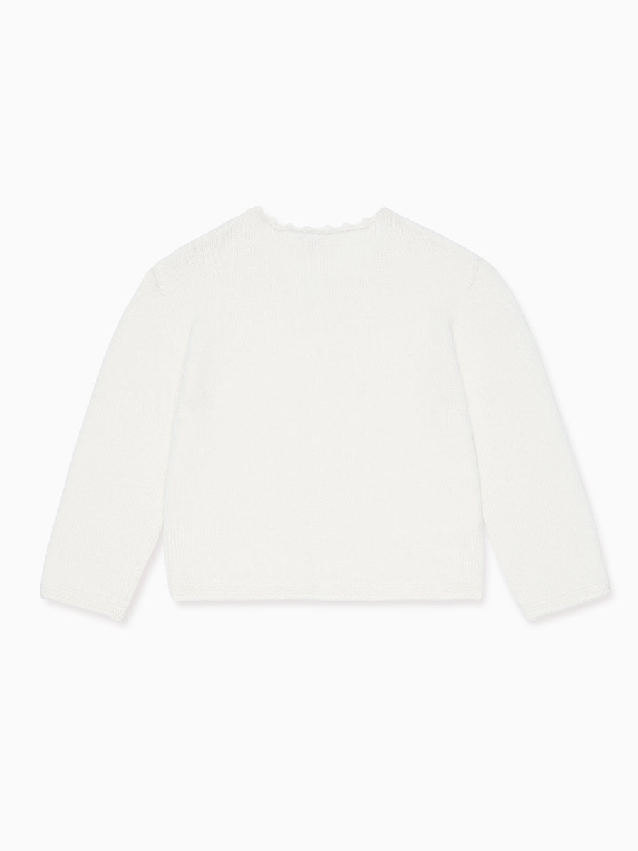 baby ivory feria cardigan